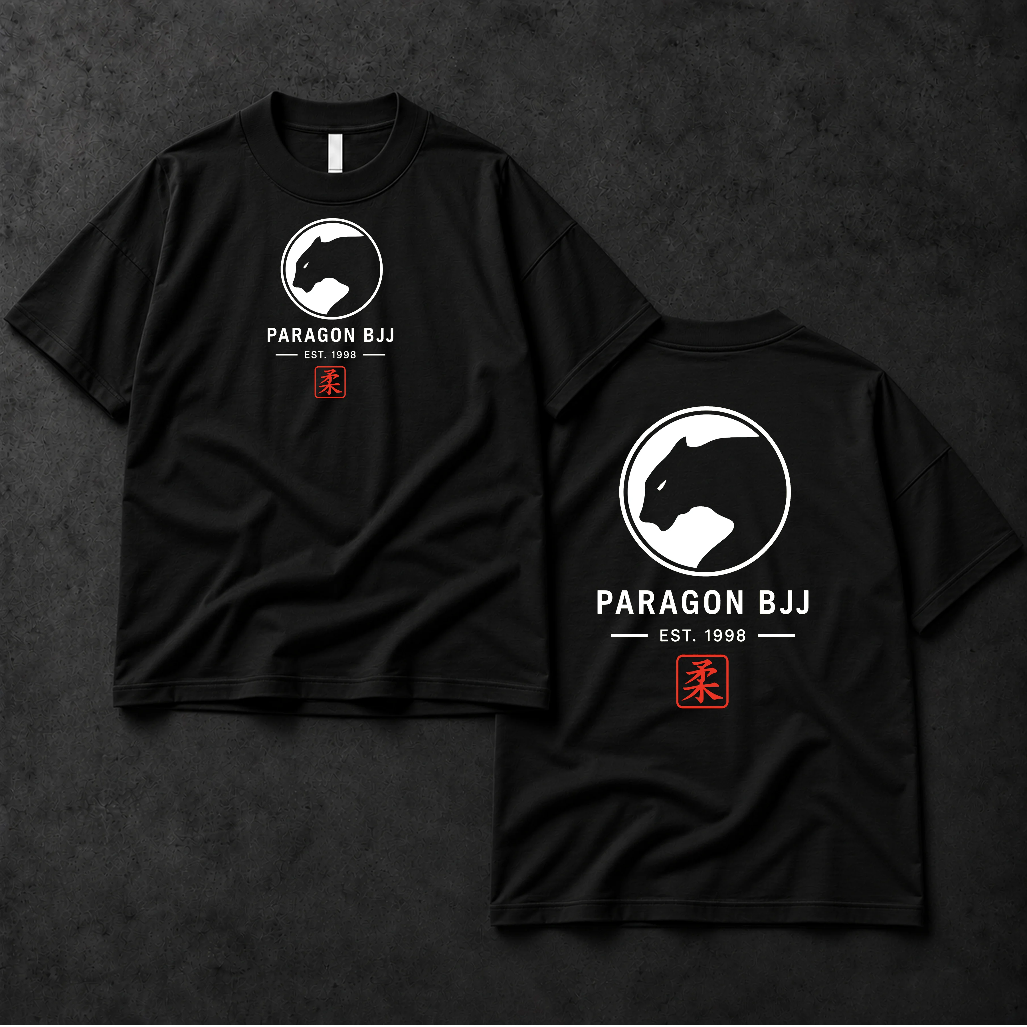 Youth Oversized T-Shirt in Black & White - Paragon BJJ official team merchandise