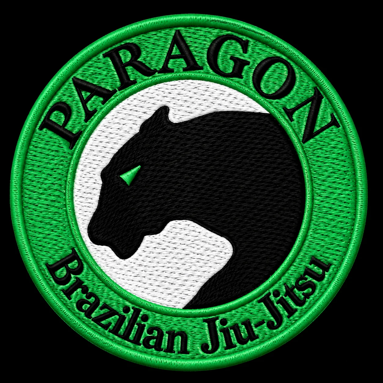 3” Embroidered Patch in Green - Paragon BJJ official team merchandise