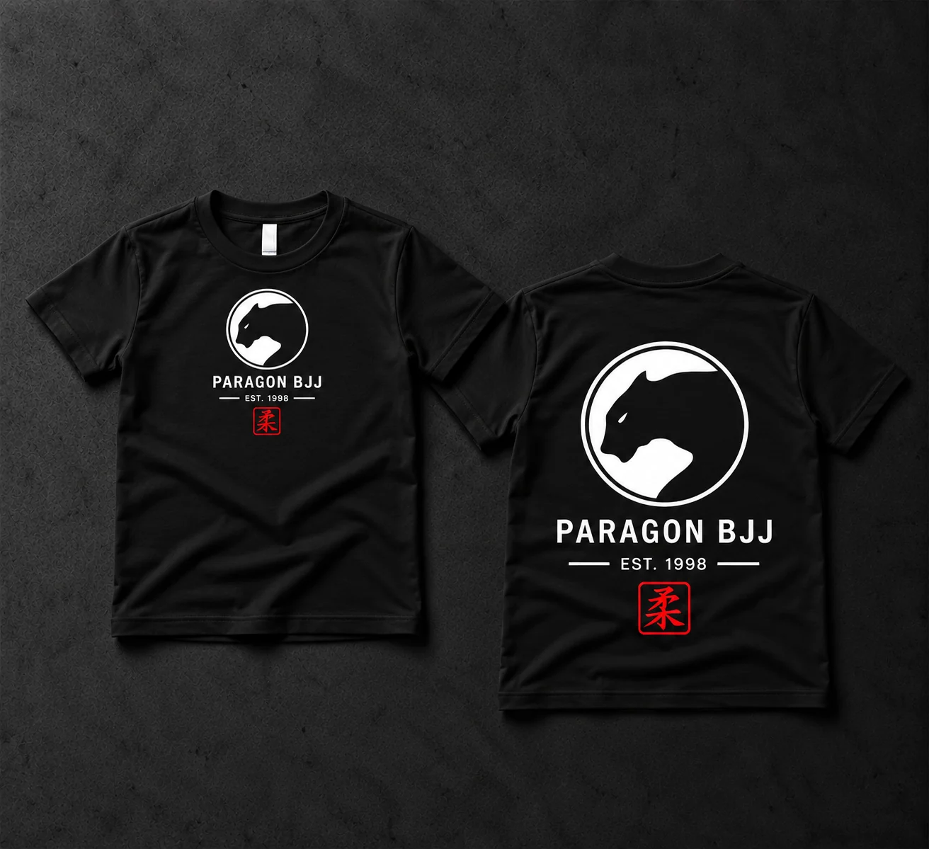Youth T-Shirt in Black & White - Paragon BJJ official team merchandise